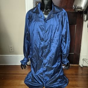 Bianca Saunders navy nylon trench coat NWT